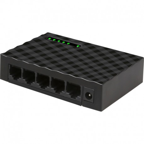 iggual FES500 No administrado Fast Ethernet (10/100) Negro - IGG316726