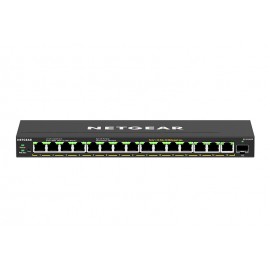 Netgear GS316EPP-100PES switch Gestionado Energía sobre Ethernet (PoE) Negro