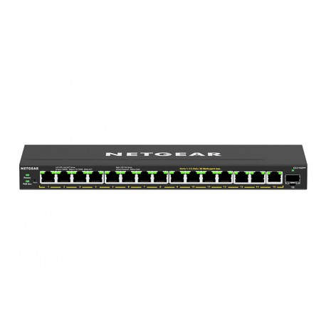 Netgear GS316EPP-100PES switch Gestionado Energía sobre Ethernet (PoE) Negro