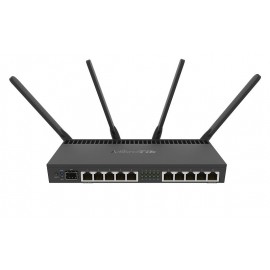 Mikrotik RB4011iGS+5HacQ2HnD-IN router inalámbrico Gigabit Ethernet Doble banda (2,4 GHz / 5 GHz) Negro