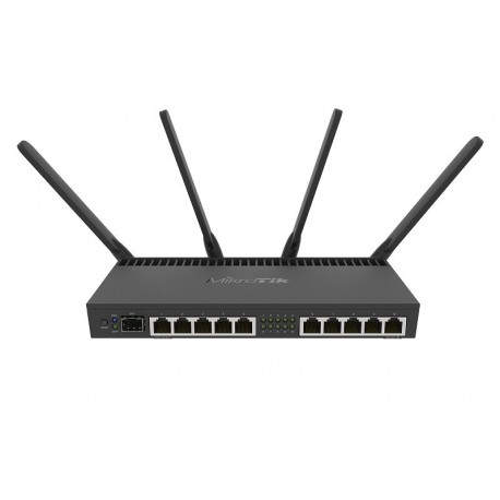 Mikrotik RB4011iGS+5HacQ2HnD-IN router inalámbrico Gigabit Ethernet Doble banda (2,4 GHz / 5 GHz) Negro