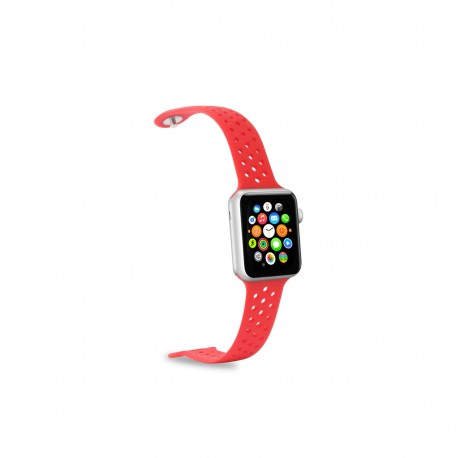Celly WATCHBANDRD accesorio de smartwatch Grupo de rock Rojo Silicona