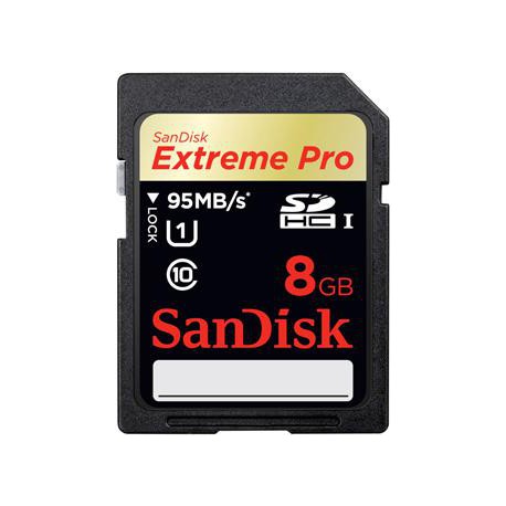 Sandisk 8GB Extreme Pro SDHC SDSDXPA-008G-X46