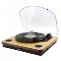 Denver VPL-210WOOD tocadisco Tocadiscos de tracción directa Negro, Madera