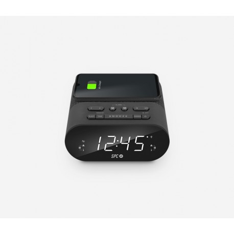 SPC Frodi QI Reloj despertador digital Negro - 4587n