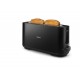 Philips Daily Collection Tostadora de plástico con ranura larga y función para panecillos - HD2590/90 - ZWART