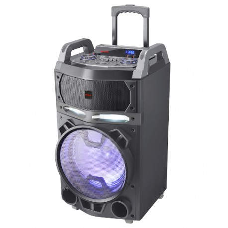 Aiwa KBTUS-700 sistema de megafonía Sistema de megafonía con ruedas 80 W Negro