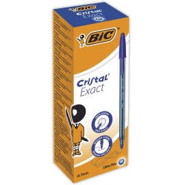 BIC Cristal Exact Azul Bolígrafo Ultrafino 20 pieza(s) - 992605