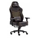 TALIUS silla Mamut gaming negra/amarilla 4D, Frog, base metal, ruedas nylon, hasta 150kg - TAL-MAMUT-YLW
