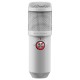 Mars Gaming MMICXW Micrófono Estudio Profesional LED Mute USB Blanco