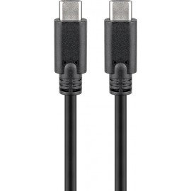 Wentronic 38873 cable USB 1 m USB 3.2 Gen 2 (3.1 Gen 2) USB C Negro