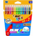 BIC Kid Couleur rotulador Medio Multicolor 12 pieza(s) - 9202942
