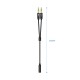 AISENS Cable Adaptador Audio Jack 3.5 4pines/H-2xjack 3.5 3pines/M, Negro, 25cm - A128-0418