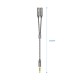 AISENS Cable Adaptador Audio Jack 3.5 4pines/M-2xjack 3.5 3pines/H, Gris, 25cm - A128-0415
