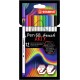 STABILO Pen 68 brush ARTY rotulador Multicolor 12 pieza(s) 105680112