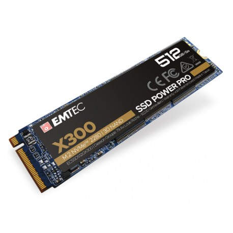 Emtec X300 M.2 512 GB PCI Express 3.0 3D NAND NVMe - ecssd512gx300