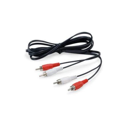 Equip 147094 cable de audio 2,5 m 2 x RCA Negro