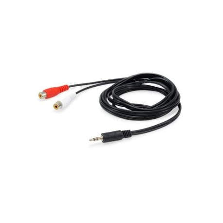 Equip 147093 cable de audio 250 m 2 x RCA 3,5mm Negro