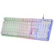 Mars Gaming MCPXWPT Combo Teclado+Ratón+Alfombrilla Blanco PT