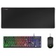 Mars Gaming MCPXBFR Combo Teclado+Ratón+Alfombrilla Negro FR
