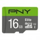 PNY Elite microSDHC 16GB memoria flash Clase 10 UHS-I - P-SDU16GU185GW-GE
