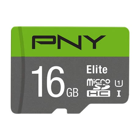 PNY Elite microSDHC 16GB memoria flash Clase 10 UHS-I - P-SDU16GU185GW-GE