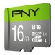 PNY Elite microSDHC 16GB memoria flash Clase 10 UHS-I - P-SDU16GU185GW-GE