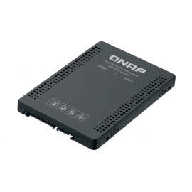 QNAP QDA-A2MAR caja para disco duro externo M.2 Caja externa para unidad de estado sólido (SSD) Negro