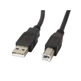Lanberg CA-USBA-10CC-0010-BK cable USB 1 m 2.0 USB B Negro