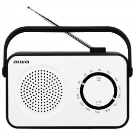 Aiwa R-190BW radio Portátil Analógica Negro, Blanco
