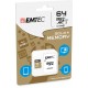 Emtec microSD Class10 Gold+ 64GB memoria flash MicroSDXC Clase 10 - ECMSDM64GXC10GP