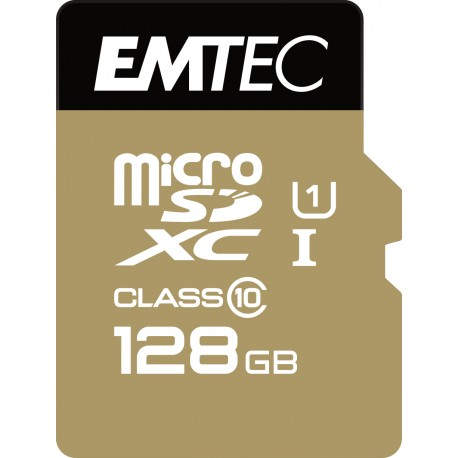 Emtec microSD Class10 Gold+ 128GB memoria flash MicroSDXC Clase 10 - ECMSDM128GXC10GP