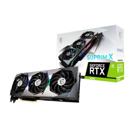 MSI RTX 3080 SUPRIM X 10G LHR tarjeta gráfica NVIDIA GeForce RTX 3080 10 GB GDDR6X - 4719072852184