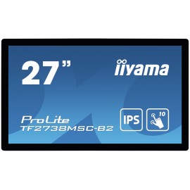 iiyama ProLite TF2738MSC-B2 monitor pantalla táctil 68,6 cm (27'') 1920 x 1080 Pixeles Multi-touch Multi-usuario Negro