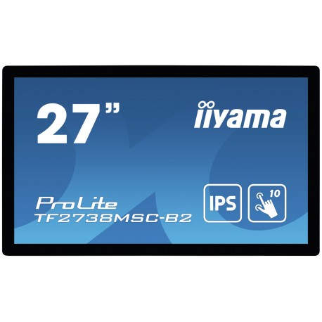 iiyama ProLite TF2738MSC-B2 monitor pantalla táctil 68,6 cm (27'') 1920 x 1080 Pixeles Multi-touch Multi-usuario Negro