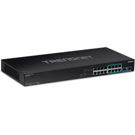 Trendnet TPE-BG182G switch No administrado Gigabit Ethernet (10/100/1000) Energía sobre Ethernet (PoE) 1U Negro