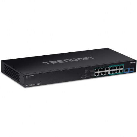 Trendnet TPE-BG182G switch No administrado Gigabit Ethernet (10/100/1000) Energía sobre Ethernet (PoE) 1U Negro