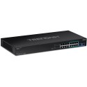 Trendnet TPE-BG182G switch No administrado Gigabit Ethernet (10/100/1000) Energía sobre Ethernet (PoE) 1U Negro