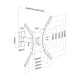 AISENS Soporte ECO giratorio, inclinable para monitor/TV 30kg (2 Pivotes) de 32-55, Negro