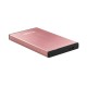 TooQ TQE-2527P caja para disco duro externo Caja de disco duro (HDD) Negro, Rosa 2.5''