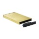 TooQ TQE-2527GD caja para disco duro externo Caja de disco duro (HDD) Negro, Oro 2.5''