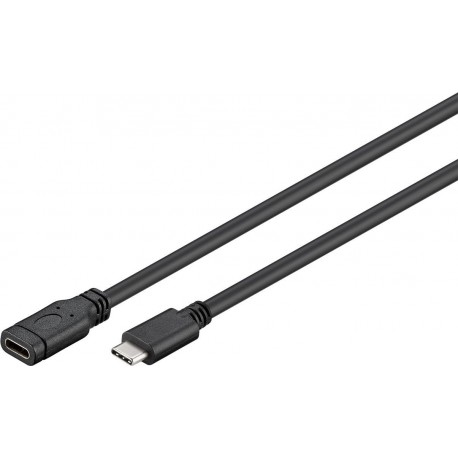 Goobay 45393 cable USB 1 m USB 3.2 Gen 1 (3.1 Gen 1) USB C Negro - 4040849453939