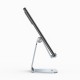 AISENS Soporte De Sobremesa Tamaño M Ajustable (1 Pivote) Para Movil / Tablet, Plata - MS1PM-081