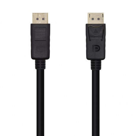 AISENS Cable DisplayPort V1.2 4K@60Hz, DP/M-DP/M, Negro, 1.0m - A124-0455