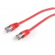 Gembird PP6-0.5M/R cable de red 0,5 m Cat6 F/UTP (FTP) Rojo