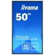 iiyama LH5042UHS-B3 pantalla de señalización Pizarra de caballete digital 125,7 cm (49.5'') VA 4K Ultra HD Negro Android 8.0