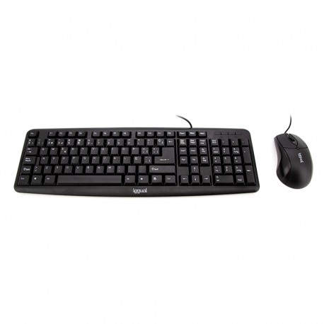 iggual COM-CK-BASIC teclado USB QWERTY Español Negro - IGG316795