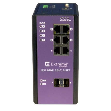 Extreme networks 16803 switch Gestionado L2 Gigabit Ethernet (10/100/1000) Negro, Lila Energía sobre Ethernet (PoE)