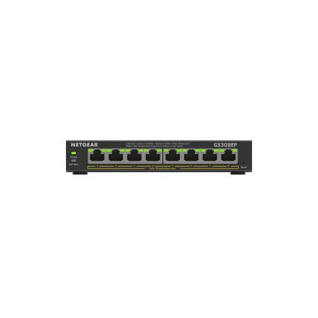 Netgear GS308EP Gestionado L2/L3 Gigabit Ethernet (10/100/1000) Energía sobre Ethernet (PoE) Negro