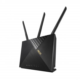 ASUS 4G-AX56 router inalámbrico Gigabit Ethernet Doble banda (2,4 GHz / 5 GHz) 3G Negro - 90IG06G0-MO3110